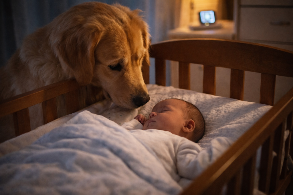 Perro Salvando bebe