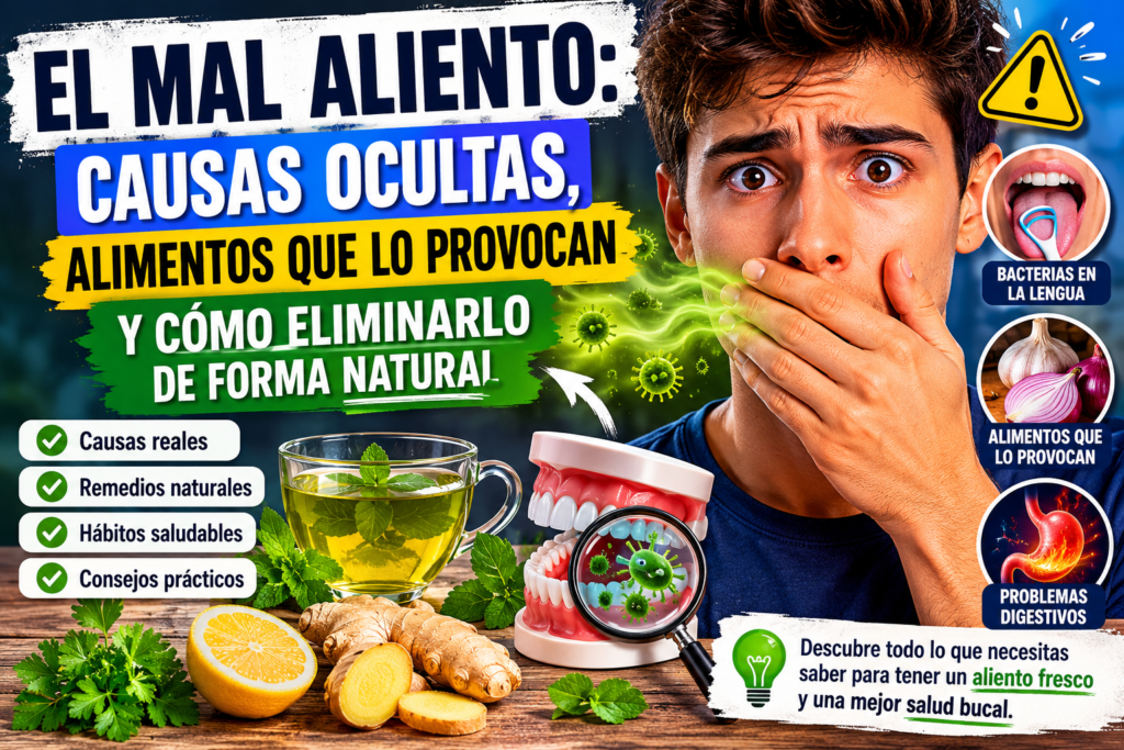 Mal aliento causas ocultas alimentos que lo provocan y cómo eliminarlo de forma natural