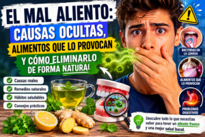 ¿Por qué tienes mal aliento aunque te cepilles los dientes? 🦷 Mal aliento causas ocultas alimentos que lo provocan y cómo eliminarlo de forma natural