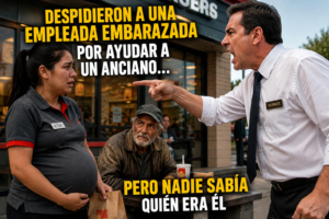 Despidieron a una Empleada Embarazada por Ayudar a un Anciano… Pero Nadie Sabía Quién Era Él... Empleada embarazada ayuda a un anciano y es despedida por el gerente